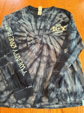 Twenty One Pilots Tie-Dye Long Sleeve Tee - 'The Icy Tour' Graphic